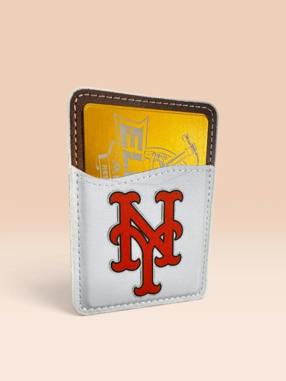 New York Mets Phone Wallet, Stick-On Card Holder for Smartphones
